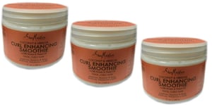 SHEA MOISTURE Krema za oblikovanje kose s kokosom i hibiskusom 3x340g - Za kovrčavu i gustu kosu, njegujuća njega za kosu bez sulfata
