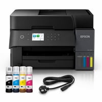 Imprimantă multifuncțională cu jet de cerneală Epson EcoTank ET-3950, WiFi, A4, duplex, scanare, LCD, ADF — lipsește 1 cerneală (stare: vezi a 2-a imagine) 1