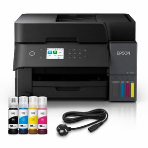 Imprimantă multifuncțională cu jet de cerneală Epson EcoTank ET-3950, WiFi, A4, duplex, scanare, LCD, ADF — lipsește 1 cerneală (stare: vezi a 2-a imagine)
