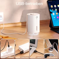SmartDevil 500ml Hordozható Mini Párásító - USB Asztali Légnedvesítő Növényekhez, Otthonra, Irodába - 2 Párásítási Mód, Automatikus Kikapcso 5