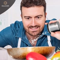 RAAVER mágneses fűszertartó készlet - 6 rozsdamentes acél doboz + állvány, BPA-mentes 7