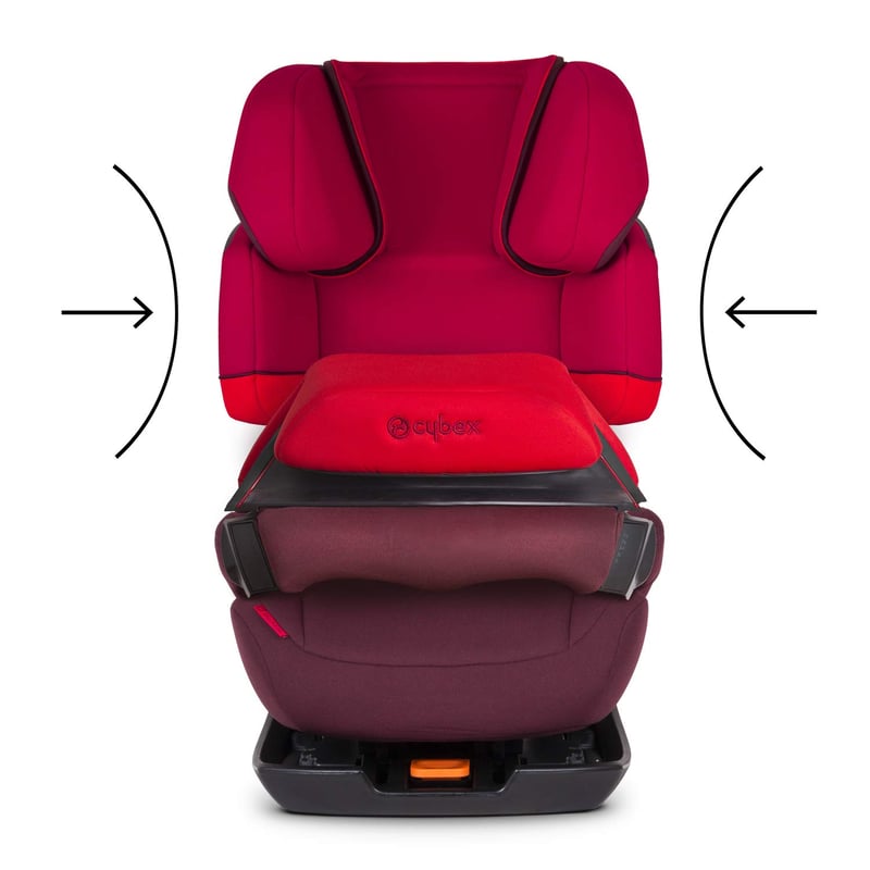 CYBEX Pallas S-Fix 2-in-1 Gyerekülés, ISOFIX Rögzítéssel, 9-36 kg, 9 Hónapos-12 Éves Korig, 11 Pozíciós Dönthetőség, Rumba Piros