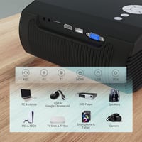 WEWATCH V50 Pro Mini Projektor Full HD 1080P Natív Felbontással, 5G WiFi, Bluetooth, 16500 Lumen, 200" Vetítési Méret, HDMI/USB/VGA Csatlako 6