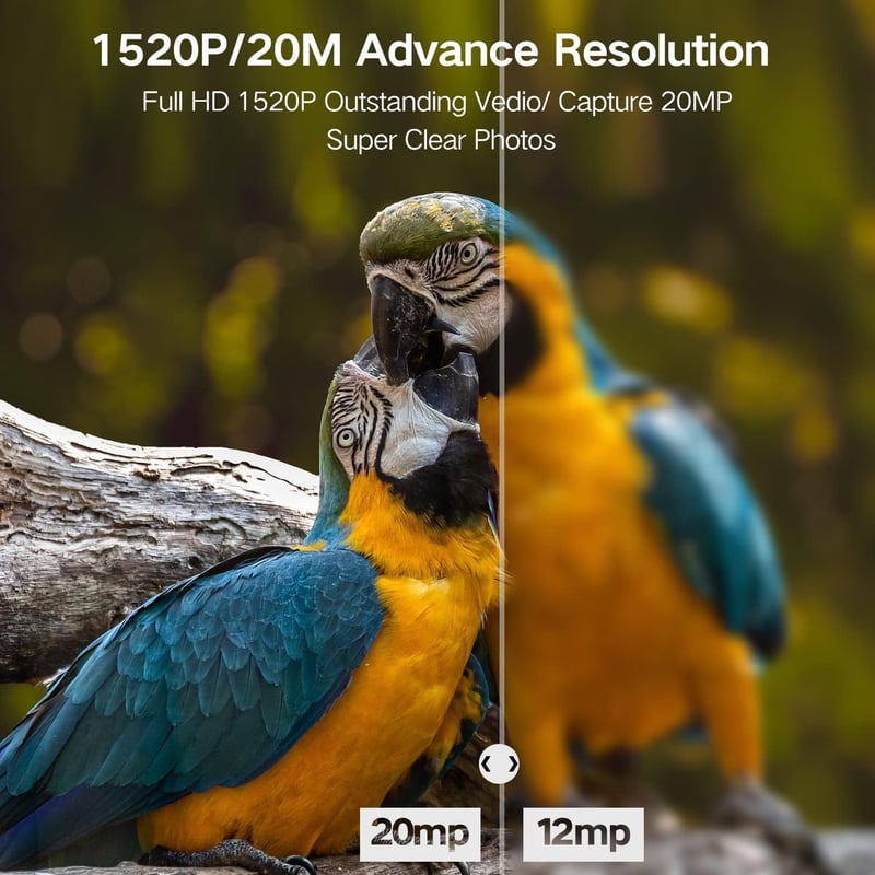 Vikeri 20MP vadkamera, éjjellátó, mozgásérzékelő, 32GB kártya, IP66