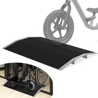ILOKNZI Alumínium Küszöbáthidaló Rámpa, 300 kg Teherbírás, 70 cm Széles, Kerekesszékhez, Akadálymentes Közlekedéshez, Csúszásgátló Felülette 1