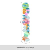 Átlátszó PVC falmatrica gyerekszobába, 20x120 cm, dekoratív öntapadós 2