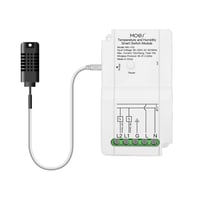 MOES WiFi Okos Termosztát Modul - Hőmérséklet és Páratartalom Szabályozó Kettős Kimenettel, Távirányítható Applikációval, Alexa és Google Ho 1