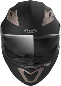 YEMA YM-829 Fekete Matt Bukósisak Dupla Plexivel, ECE Minősítéssel - M méret 3