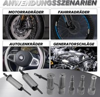 STEEIRO 9-23mm Csapágy Lehúzó Készlet - Motor és Kerékpár Golyóscsapágy Kiszedő 5 Méretű Nyitott Befogóval (9/11/14/19/23mm) 7