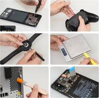 RealPlus 30 részes mini mágneses csavarhúzó készlet - 8 Torx, 16 feszítőszerszám, mágnesező eszköz - Telefonokhoz, tabletekhez, órákhoz, PS4 5