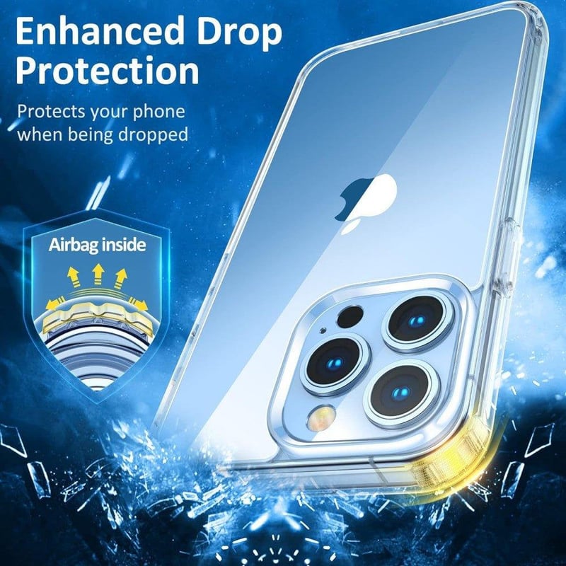 Apple iPhone 13 Pro Max Átlátszó Szilikon Tok - Vezeték Nélküli Töltés Kompatibilis