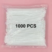 YAMXIN Kábelkötegelő 1000db Fehér 120mm x 2,5mm - Nylon Kábelrendező Kötegelő Elektromos Szereléshez, Háztartásba, Kertbe, Számítógéphez 5