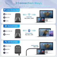 Netum 3in1 Bluetooth vonalkódolvasó - Vezeték nélküli QR és 2D szkenner iOS/Android/Windows eszközökhöz 4