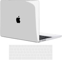 MacBook Pro 15" védőtok - TECOOL ultravékony, átlátszó tok Touch Bar-os modellekhez + EU billentyűzetvédő 1