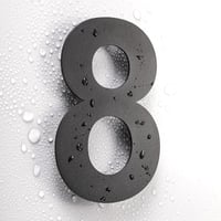 Rozsdamentes 20,5 cm-es "7"-es Házszám - Időjárásálló, Nagy Méretű 3