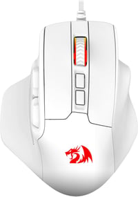 Redragon M806 Bullseye Gamer Egér, 7 Programozható Gomb, RGB Világítás, Ergonomikus Markolat, 12400 DPI, Makró Funkció, Fehér 1