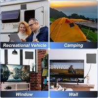 FxindX 280 mérföldes hatótávolságú digitális beltéri TV antenna 4K és 1080p adásokhoz 7