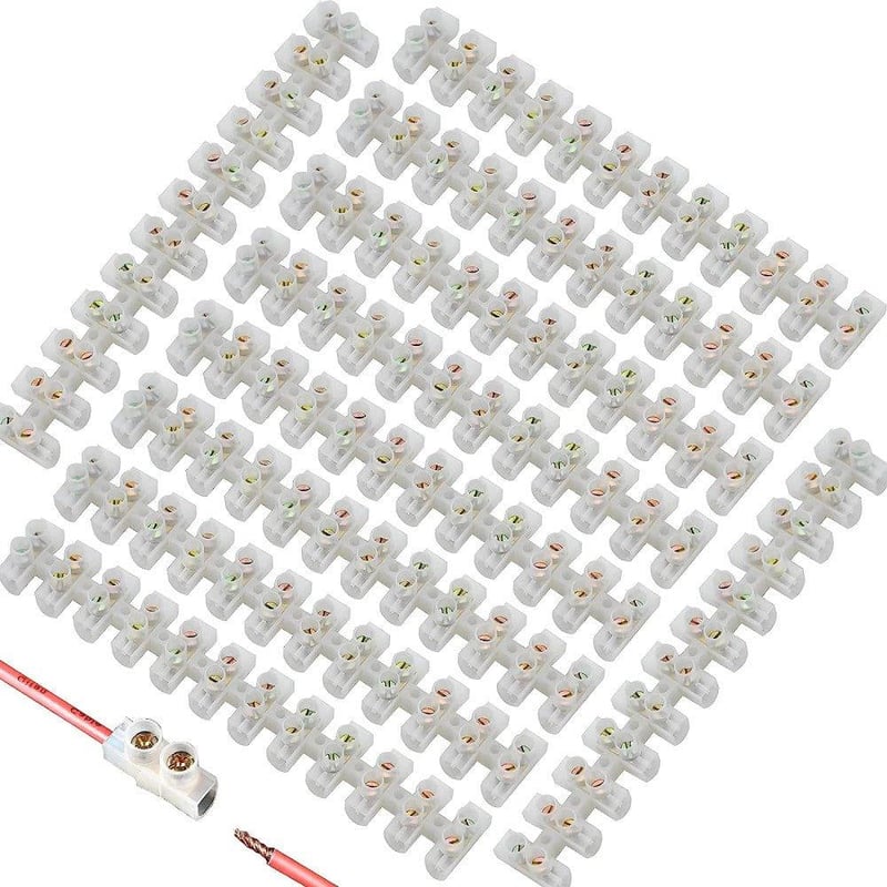 Aprilye 380V 30A Fehér Dupla Soros Csatlakozósín Szett 10 Darabos