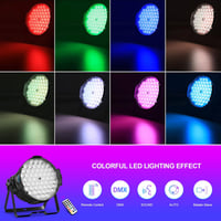 BETOPPER 160W RGB LED Par Lámpa - DMX Vezérelhető Diszkó Fény Távirányítóval - Stroboszkóp Színpadi Effekt Klubokhoz, Bulikhoz, Esküvőkre 2