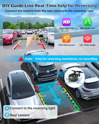 Stable Holder 10,26 hüvelykes vezeték nélküli CarPlay kijelző tolatókamerával - Android autós monitor, valós idejű navigáció, hangvezérlés,  6