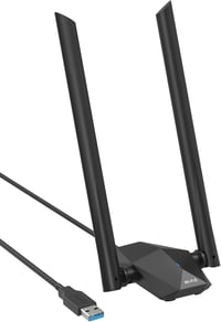 BrosTrend AX1800 WiFi 6 USB adapter - 1800 Mbps, kétsávos (5GHz+2.4GHz), Linux és Windows kompatibilis, Raspberry Pi támogatás, nagy hatótáv 1