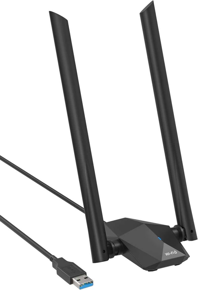 BrosTrend AX1800 WiFi 6 USB adapter - 1800 Mbps, kétsávos (5GHz+2.4GHz), Linux és Windows kompatibilis, Raspberry Pi támogatás, nagy hatótáv