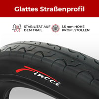 Fincci Slick 26x1.25 Összehajtható Kerékpár Külső Gumi Szett - MTB, Országúti, Hibrid, E-Bike és Városi Biciklikhez (32-559) 3
