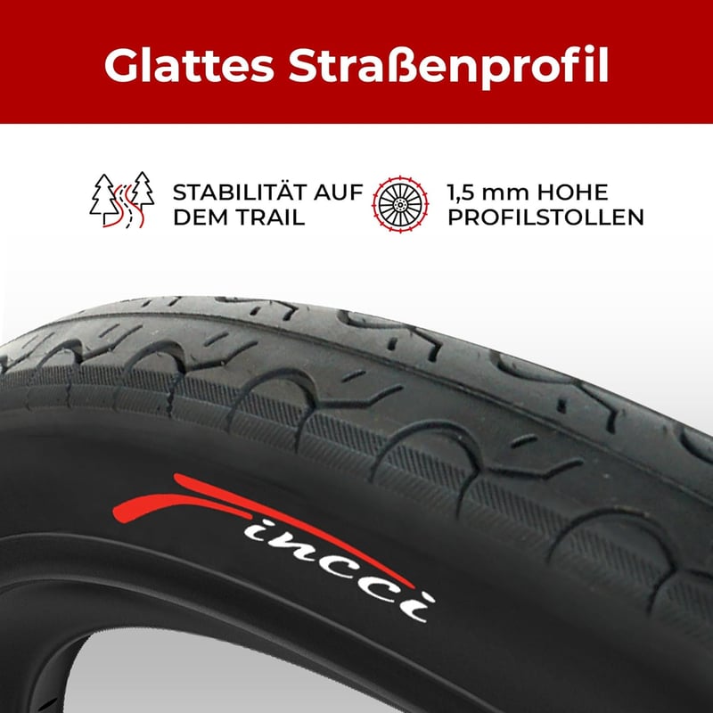 Fincci Slick 26x1.25 Összehajtható Kerékpár Külső Gumi Szett - MTB, Országúti, Hibrid, E-Bike és Városi Biciklikhez (32-559)
