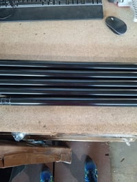 Venwemong Fúrás Nélküli Teleszkópos Függönyrúd Befogáshoz, Zuhanyfüggöny és Szekrény Rúd, Fekete, 190-410 cm (Ø 32 mm) 3