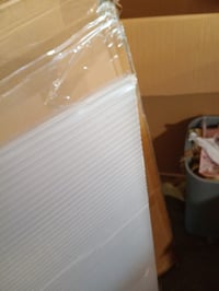 Vchodová strieška VOUNOT 120x80 cm, priehľadná polykarbonátová strieška proti dažďu, odolná voči UV žiareniu, sivá — roh je ohnutý (stav: viď 2. obrázok) 3