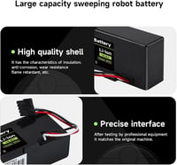 Mspalocell 6200 mAh 14.8V Pótakkumulátor Xiaomi Mop, Mop 2s, Mop Pro Robotporszívóhoz - Lítium-ion Csere Akku STYTJ02YM 10