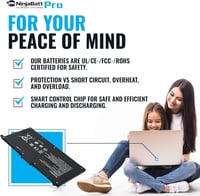 HP Pavilion 15 NinjaBatt Pro HT03XL nagy teljesítményű laptop akkumulátor - 14/15/17 sorozathoz 4