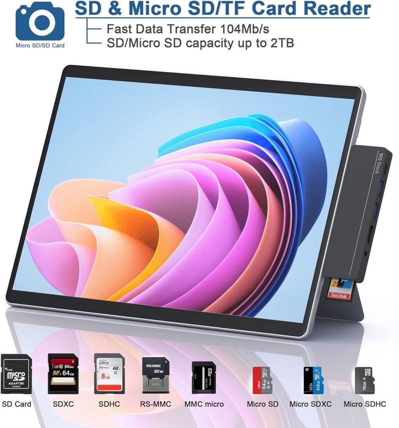 Microsoft Surface Pro 8 Dokkoló: 4K HDMI, LAN, USB 3.0 - Rytaki Pro