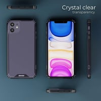 iPhone 11 Ütésálló Védőtok - Átlátszó Hátlap Fekete Kerettel 4