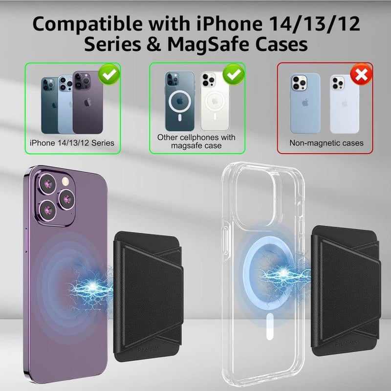MagSafe mágneses pénztárca és telefonállvány iPhone-hoz - Phelinta