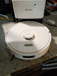 Robot aspirator și mop Redkey R11, putere de aspirare 20000 Pa, stație de golire automată de 4L, navigare LiDAR, control prin aplicație, pentru covoare și 3