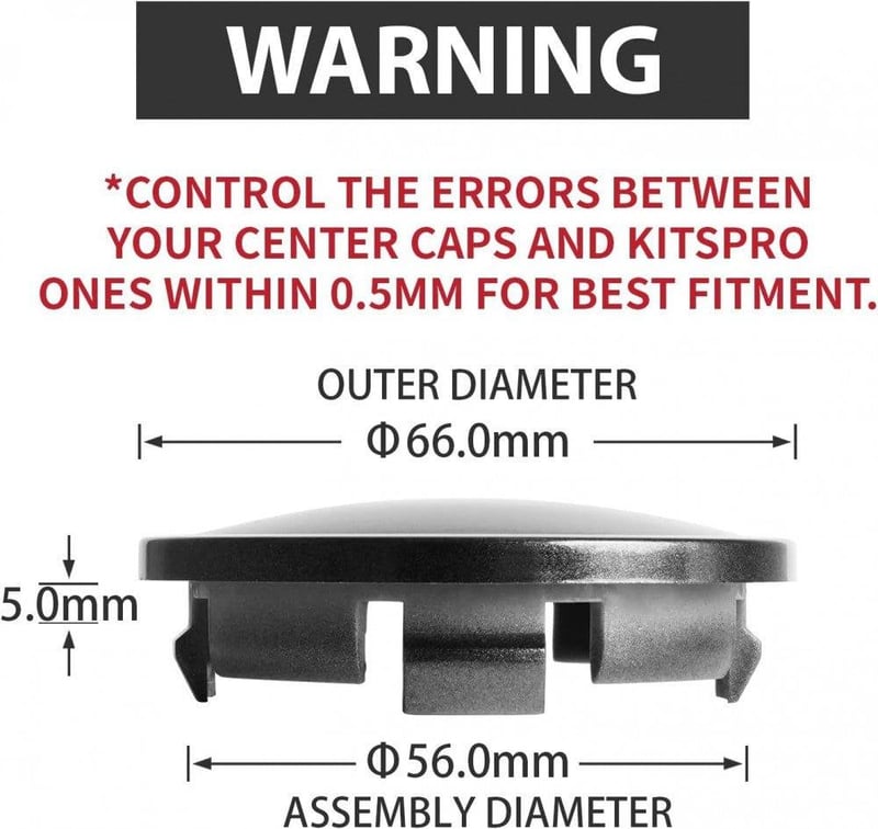 Volkswagen 66mm Puskafém Szürke Keréktárcsa Fedél Szett - VW Kompatibilis