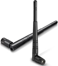 Eightwood 2.4GHz WLAN Antenna 5dBi - Dönthető és Forgatható RP-SMA WiFi Antenna 2db - Router, Bluetooth, ZigBee, PCI Kártya Kompatibilis 1