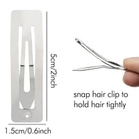 50 db Ezüst Fém Hajcsat Lányoknak és Nőknek - DIY Kézműves Hajdísz 7