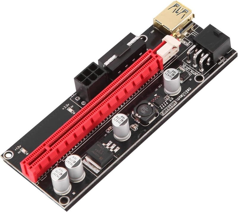 RETTI USB 3.0 PCI-E Riser kártya bányászathoz - 6 db-os csomag, újracsomagolt