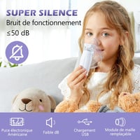 FEELLIFE Hordozható Inhalátor - Állítható Porlasztású Asztma és Légúti Kezelő Készülék Gyerekeknek és Felnőtteknek 4