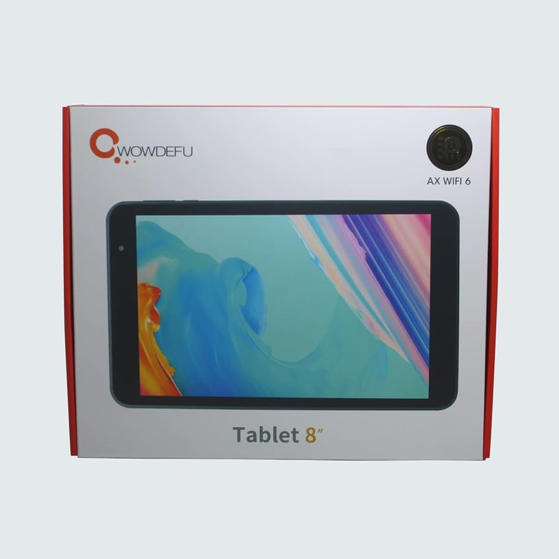 CWOWDEFU 8 colos Android 10, 4G LTE WiFi Android táblagép és telefon, GPS-szel (Fekete)