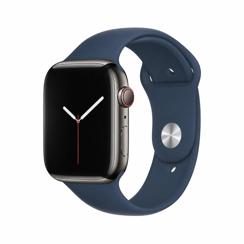 Ceas inteligent Apple Watch Series 7 GPS + Cellular 45mm, oțel inoxidabil grafit — defect, pentru piese: nu pornește (stare: vezi a 2-a imagine)