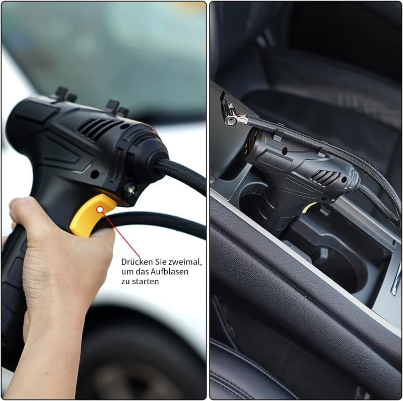 Hordozható elektromos légpumpa 2400 mAh akkuval - matracokhoz, úszógumikhoz