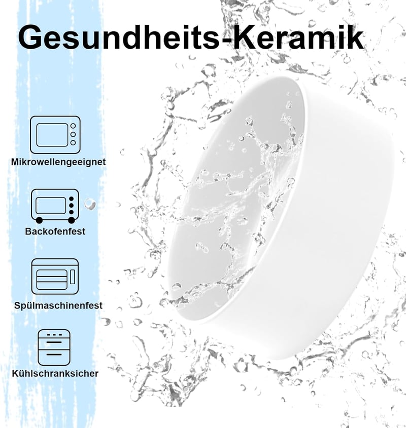 SPUNKYJUNKY Kerámia Emelt Tálka Szett Bambusz Állvánnyal Macskáknak és Kutyáknak 400ml Fehér