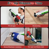 DriSubt Elektromos Kinyomópisztoly 18V Makita Akkumulátorhoz - 4 Sebességes Szilikon Adagoló LED Világítással Tömítéshez, Fugázáshoz 5