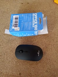 Bezdrôtová Bluetooth myš Bluestork, ultra tenká, 3200 DPI, tichá, nabíjateľná, kompatibilná s PC a Mac, s nano USB prijímačom, čierna 2