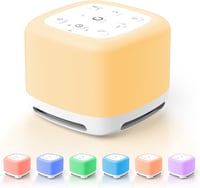 ORIA Fehérzaj Gép 40 Hanggal, Éjjeli Fénnyel és Bluetooth Hangszóróval Babáknak 1