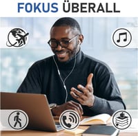 LUDOS Ferox Vezetékes Fülhallgató Mikrofonnal - 3,5 mm Jack, Mély Basszus, iPhone/Samsung/Huawei Kompatibilis Fehér Füldugó 6