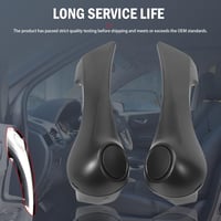 Konuooer Belső Ajtónyitó Fogantyú Renault Megane II-höz - Első Ajtókhoz Kompatibilis Fekete ABS Műanyag Szett (2 db, Bal+Jobb) 5